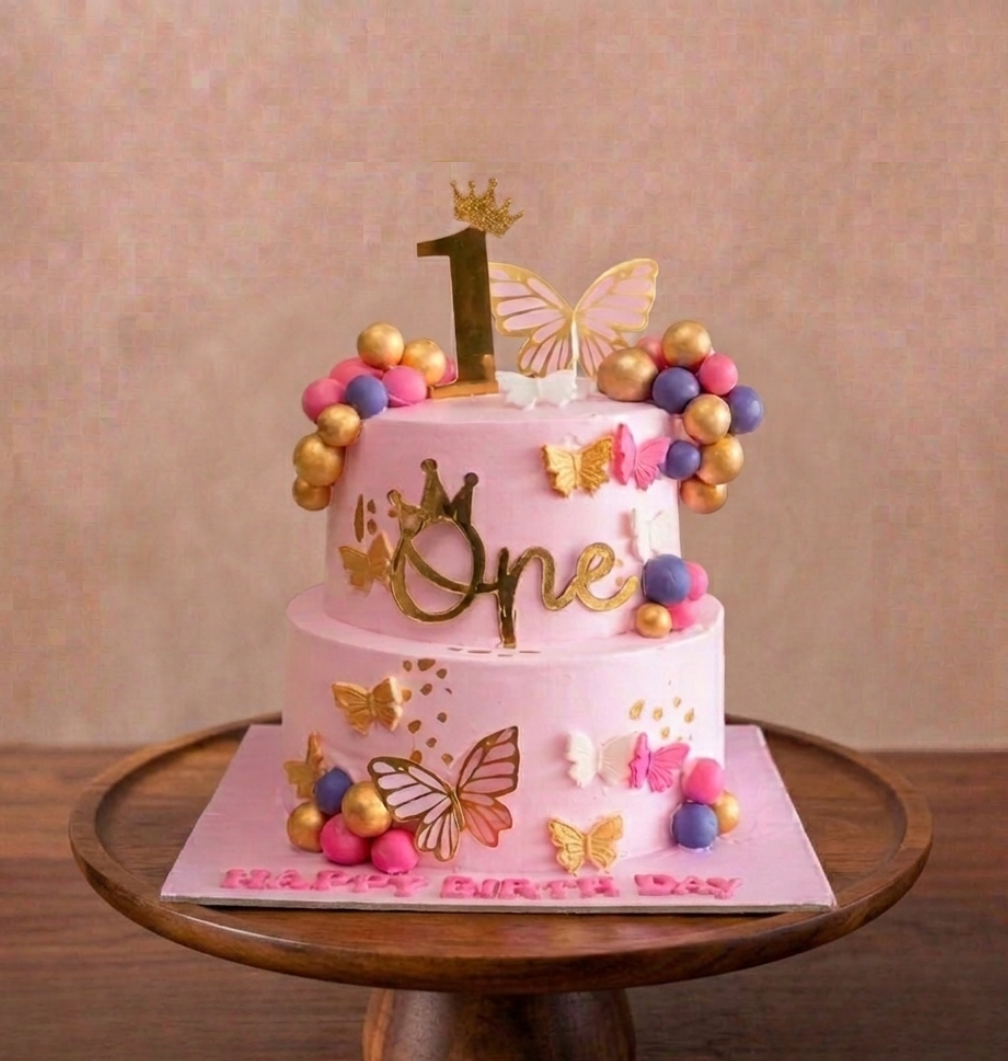 Butterfly Theme Cake